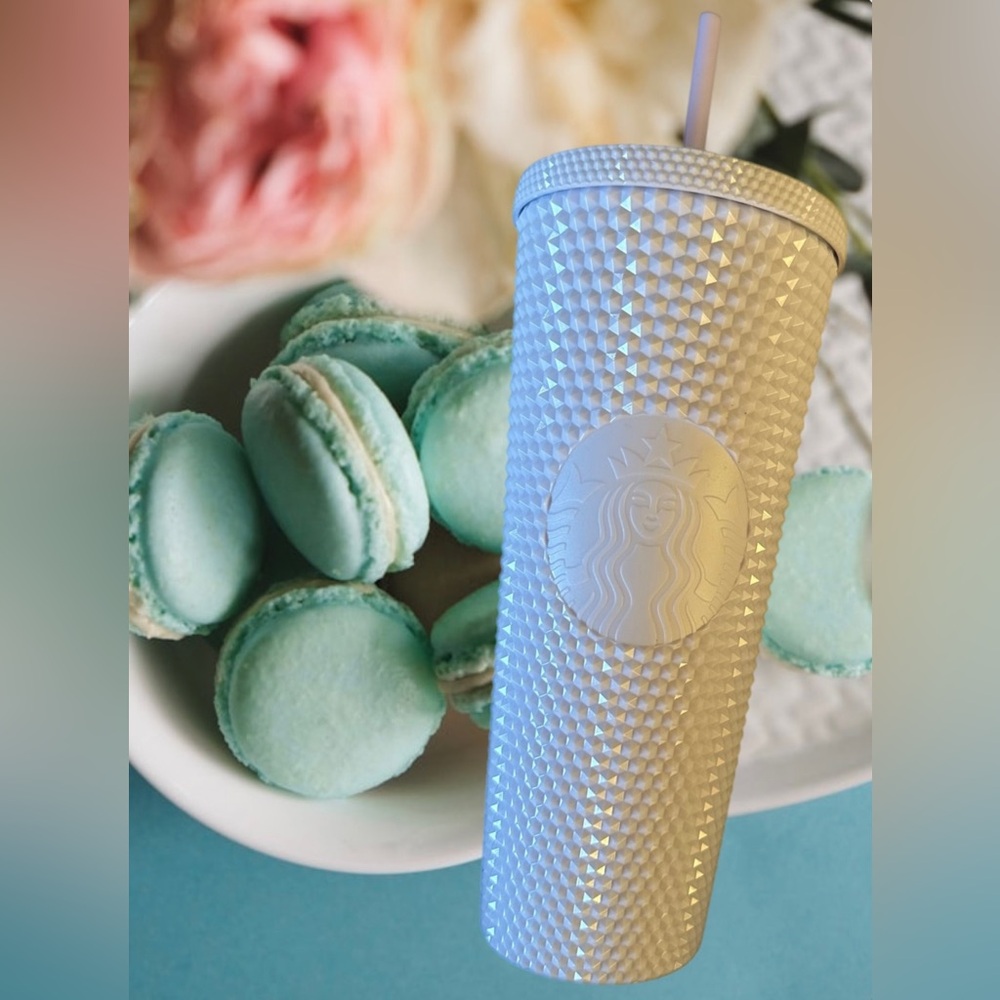 Starbucks Spring 2024 White Studded Bling Venti Cold Cup